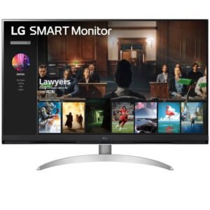Smart Monitor LG 32SQ700S-W 31.5"/ 4K/ Multimedia/ Regulable en altura/ Smart TV/ Plata y Blanco 8806084847010 32SQ700S-W LG-M 32SQ700S-W