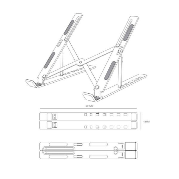 Soporte Aisens LPS2M-175 para Portátil/Tablet hasta 15" - Imagen 3