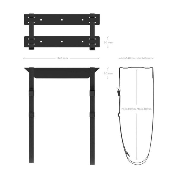Soporte Bajo Mesa Aisens MPC07-209 para PC/ hasta 10kg - Imagen 3