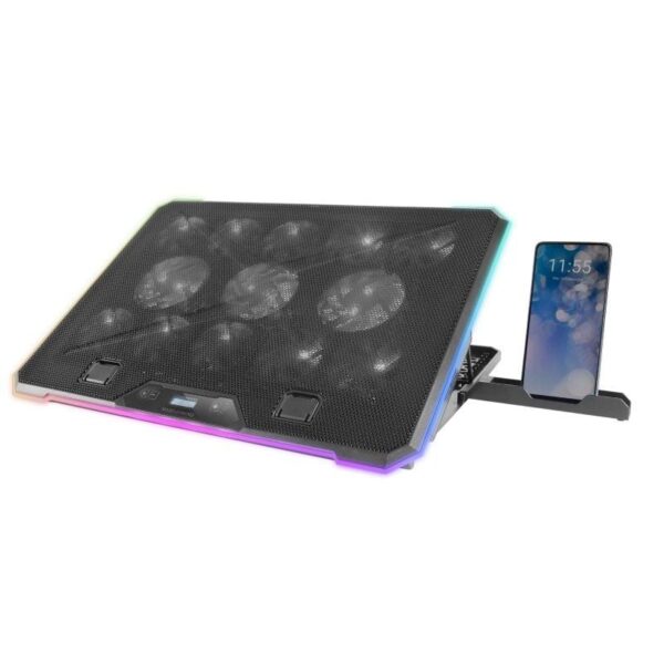Soporte Refrigerante Mars Gaming MNBC13 para Portátiles hasta 17"/ Iluminación LED - Imagen 2