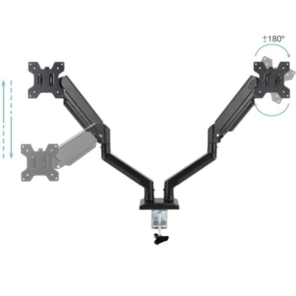 Soporte de Mesa para 2 Monitores TooQ DB1434TNR-B/ hasta 10kg - Imagen 3