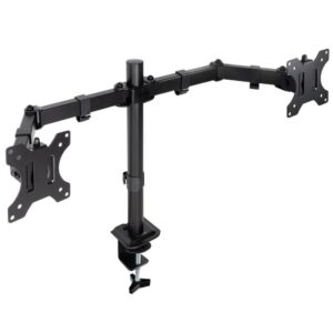 Soporte de Mesa para 2 Monitores TooQ DB1802TN-B/ Giratorio/ Inclinable/ hasta 8kg 8433281014374 DB1802TN-B TOO-SOPORTE DB1802TN-B