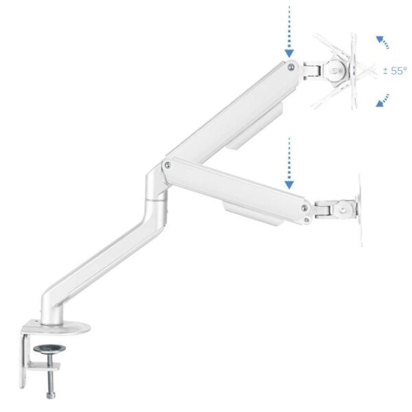 Soporte de Mesa para Monitor TooQ DB4032TNR-W/ Giratorio/ Inclinable/ hasta 9kg - Imagen 2