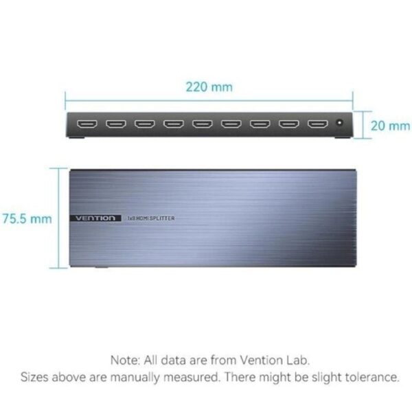 Splitter HDMI 8 en 1 Vention AKQB0-EU/ 8xHDMI - Imagen 2