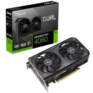 Tarjeta Gráfica Asus Dual GeForce RTX 4060 EVO OC/ 8GB GDDR6 4711387341032 90YV0JC4-M0NA00 ASU-GF RTX4060 D V2 OC 8G