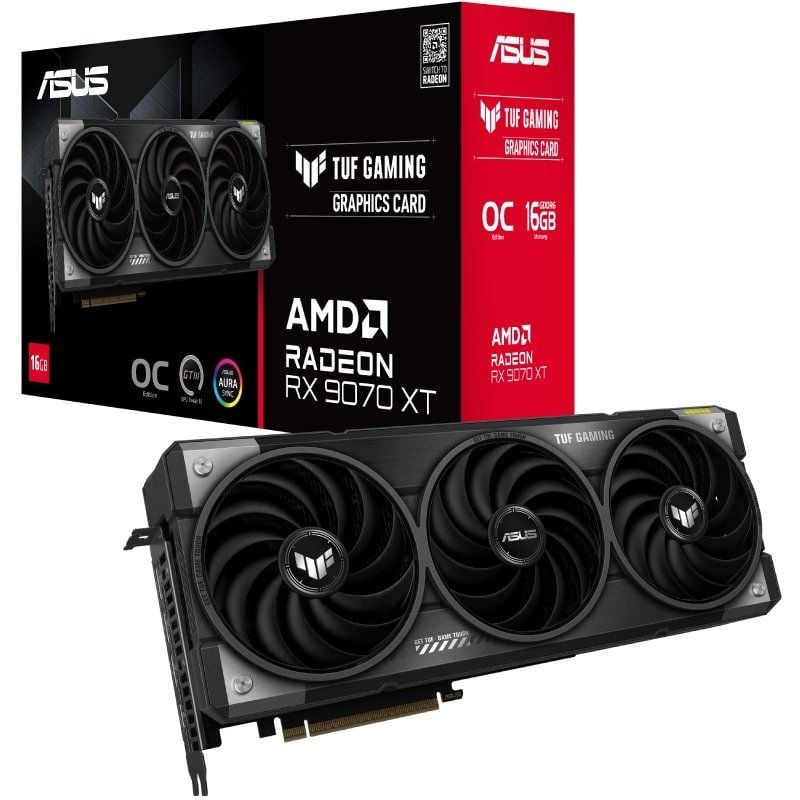 Tarjeta Gráfica Asus TUF Gaming Radeon RX 9070 XT OC/ 16GB GDDR6 4711387829578 90YV0L70-M0NA00 ASU-GF TUF RX9070XT OC 16G