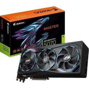Tarjeta Gráfica Gigabyte AORUS GeForce RTX 5070 Master/ 12GB GDDR7 4719331355753 9VN5070AM-00-G10 GIG-GF RTX5070 AOR MST 12G