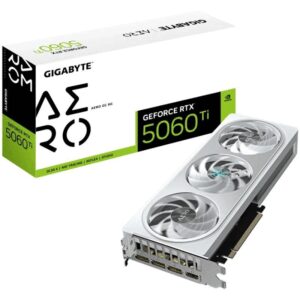 Tarjeta Gráfica Gigabyte GeForce RTX 5060 Ti AERO OC/ 8GB GDDR7 4719331356040 9VN506TAO8-00-G10 GIG-GF RTX5060TI AER OC 8G