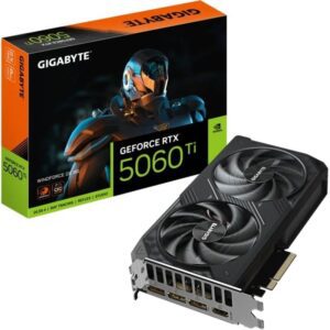 Tarjeta Gráfica Gigabyte GeForce RTX 5060 Ti WindForce OC/ 8GB GDDR7 4719331356057 9VN506TWO8-00-G10 GIG-GF RTX5060TI WINF OC 8G