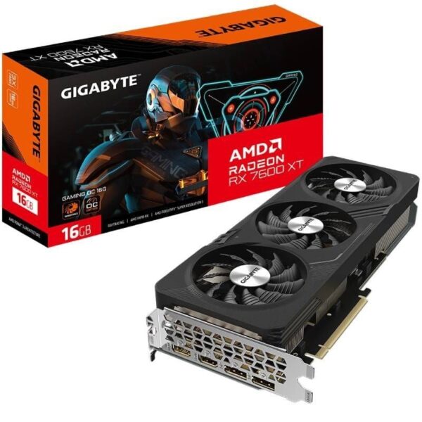 Tarjeta Gráfica Gigabyte Radeon RX 7600 XT Gaming OC/ 16GB GDDR6 4719331354251 9VR76XTGO-00-10 GIG-GF RAD RX7600XT G OC 16G