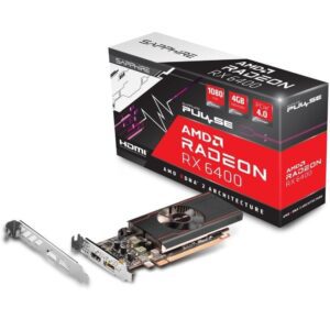Tarjeta Gráfica Sapphire PULSE Radeon RX 6400 Gaming/ 4GB GDDR6 4895106292093 11315-01-20G SAP-GF PUL RX6400 G 4G
