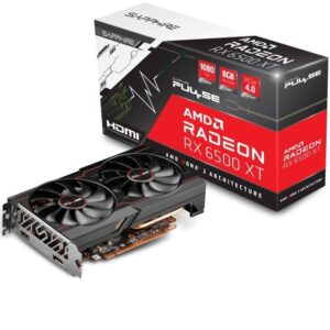 Tarjeta Gráfica Sapphire PULSE Radeon RX 6500 XT Gaming OC/ 8GB GDDR6 4895106295551 11314-08-20G SAP-GF PUL RX6500XT G OC 8G