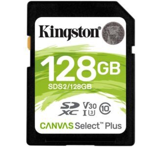 Tarjeta de Memoria Kingston CANVAS Select Plus 128GB SD XC/ Clase 10/ 100MBs 740617298055 SDS2/128GB KIN-SD SDS2 128GB