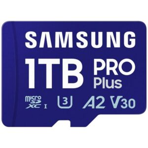 Tarjeta de Memoria Samsung PRO Plus 2024 1TB microSD XC/ Clase 10/ 180MBs 8806095388380 MB-MD1T0SA/EU SAM-MICROSD PRO P 2024 1TB