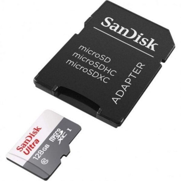Tarjeta de Memoria SanDisk Ultra 128GB microSD XC con Adaptador/ Clase 10/ 80MB/s - Imagen 2