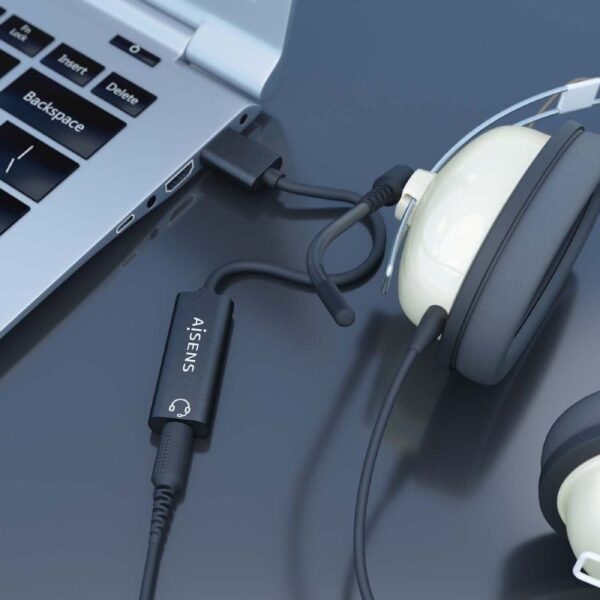 Tarjeta de Sonido Aisens A106-0770/ USB Macho - Jack 3.5 Hembra - Imagen 4