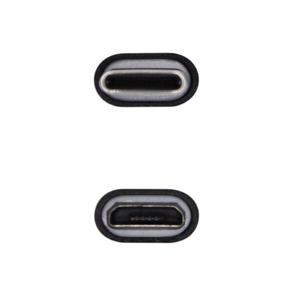 Adaptador USB 2.0 Tipo-C Aisens A108-0414/ USB Tipo-C Macho - Micro USB Hembra - Imagen 2