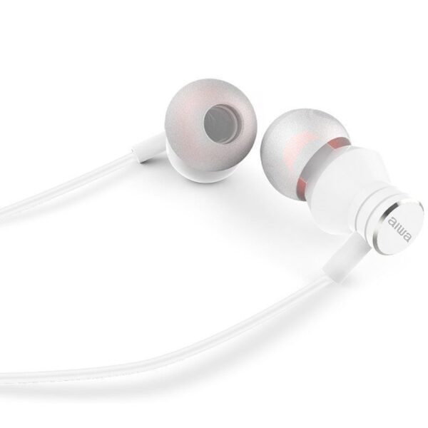 Auriculares Intrauditivos Aiwa ESTM-50WT/ con Micrófono/ Jack 3.5/ Blancos - Imagen 4