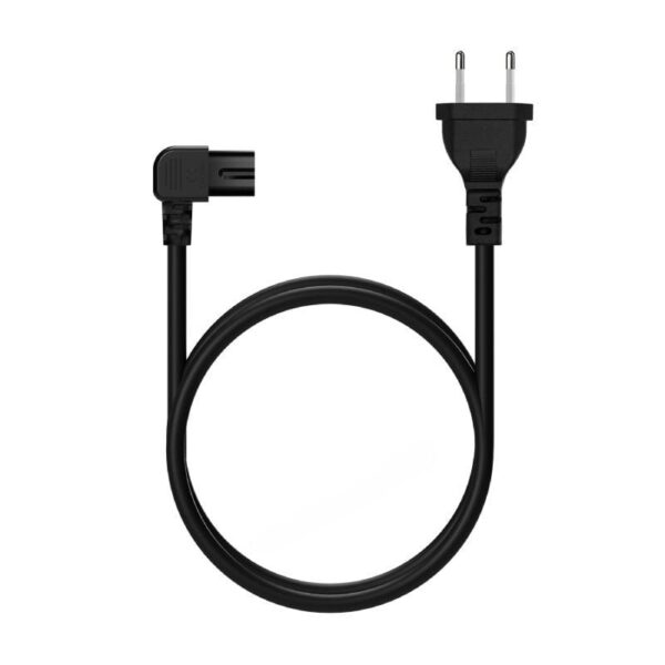 Cable Alimentación Forma 8 Aisens A132-0599/ CEE7/16 Macho - C7 Hembra/ Hasta 1500W/ 3m/ Negro - Imagen 3