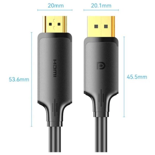 Cable Conversor Vention HFOBJ/ DisplayPort Macho - HDMI Macho/ 5m/ Negro - Imagen 4