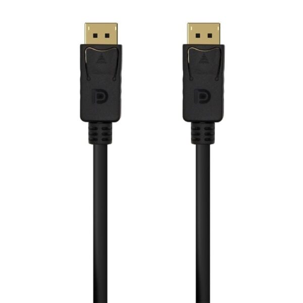 Cable DisplayPort 1.2 4K Aisens A124-0549/ DisplayPort Macho - DisplayPort Macho/ Hasta 5W/ 2300Mbps/ 1.5m/ Negro 8436574706499 A124-0549 AIS-CAB A124-0549