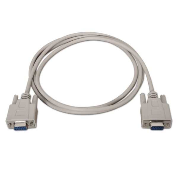 Cable Serie RS232 Aisens A112-0066/ DB9 Hembra - DB9 Hembra/ Hasta 0.15W/ 1.6Mbps/ 1.8m/ Beige - Imagen 2