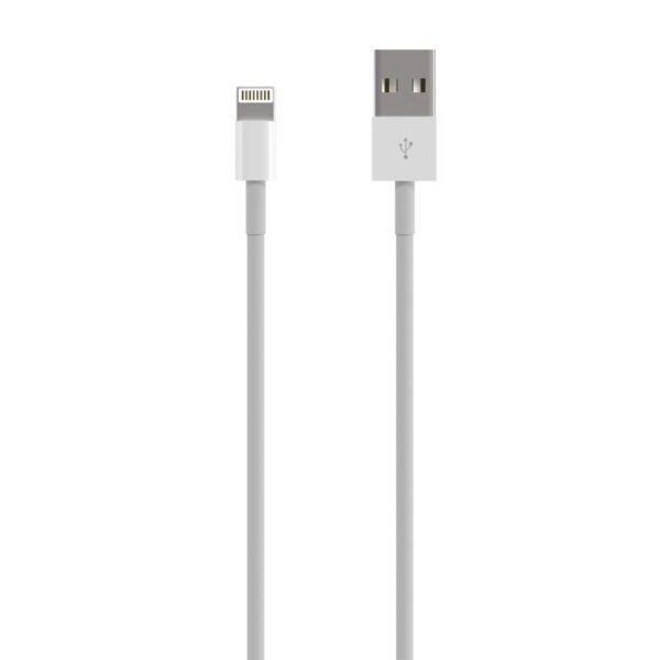 Cable USB 2.0 Lightning Aisens A102-0542/ USB Macho - Lightning Macho/ Hasta 2.5W/ 60Mbps/ 50cm/ Blanco - Imagen 2