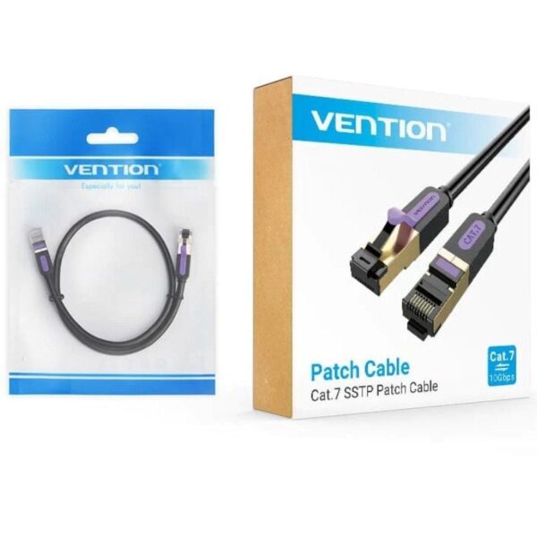 Cable de Red RJ45 SFTP Vention ICDBH Cat7/ 2m/ Negro - Imagen 2
