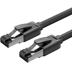 Cable de Red RJ45 SFTP Vention IKPBF Cat.8/ 1m/ Negro 6922794787599 IKPBF VEN-CAB IKPBF