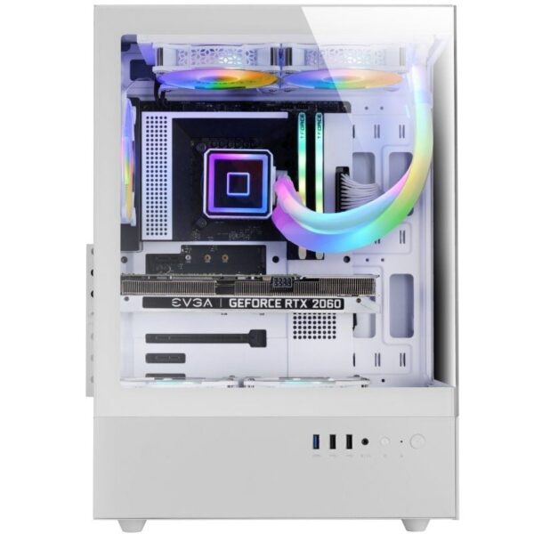 Caja Gaming Semitorre Mars Gaming MC-XO/ Blanca - Imagen 2