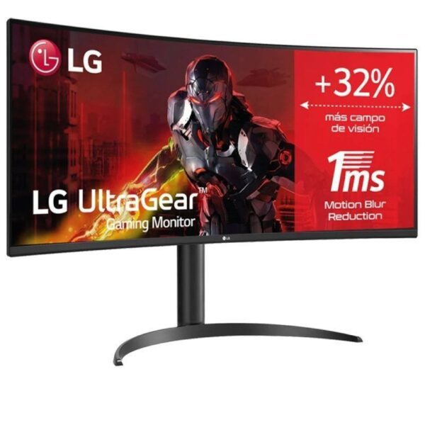 Monitor Gaming Ultrapanorámico Curvo LG UltraGear 34WP65CP-B 34"/ WQHD/ 1ms/ 160Hz/ VA/ Multimedia/ Negro - Imagen 2