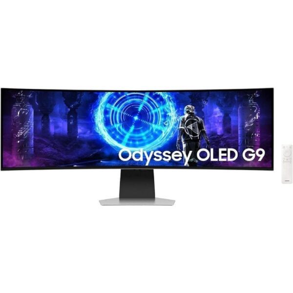 Monitor Gaming Ultrapanorámico Curvo Samsung Odyssey OLED G9 S49DG954SU 49"/ Dual QHD/ 0.03ms/ 240Hz/ OLED/ Multimedia/ Regulable en altura/ Plata 8806095693392 LS49DG954SUXEN SAM-M S49DG954SU