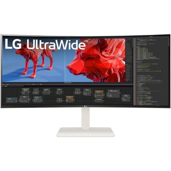 Monitor Profesional Ultrapanorámico Curvo LG UltraWide 38WR85QC-W 37.5"/ WQHD+/ Multimedia/ Blanco 8806084903235 38WR85QC-W LG-M 38WR85QC-W