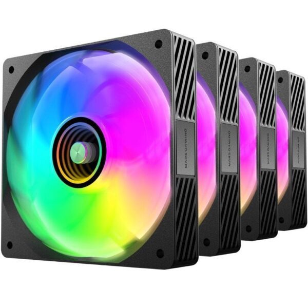 Pack 4 Ventiladores Mars Gaming MF-SI4KIT/ 12cm + HUB + Mando a Distancia/ ARGB - Imagen 4