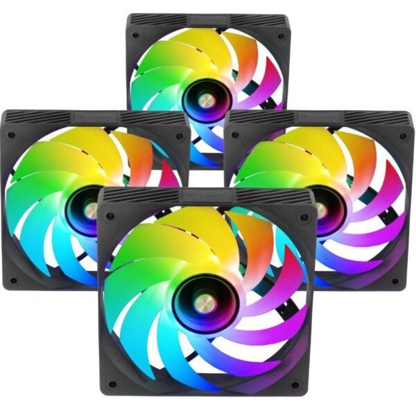 Pack 4 Ventiladores Mars Gaming MF-SI4KIT/ 12cm + HUB + Mando a Distancia/ ARGB - Imagen 5