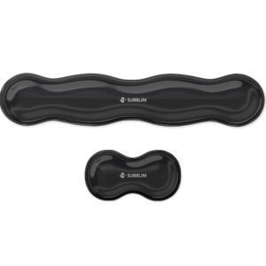 Pack de 2 Reposamuñecas Subblim Ergo Crystal Flex 8436586743345 SUBMP-04E061 SUB-ALF PACK ERGO C FLEX BK