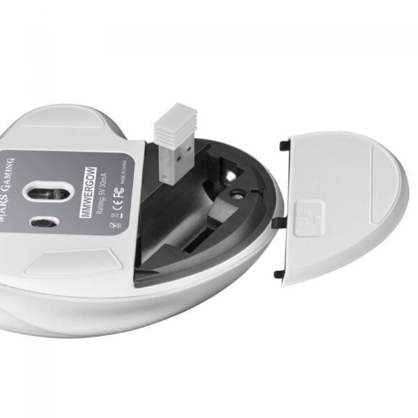 Ratón Gaming Inalámbrico Mars Gaming MMWERGO/ Hasta 3200 DPI/ Blanco - Imagen 5
