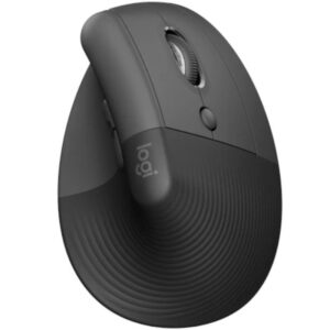 Ratón Vertical Inalámbrico por Bluetooth/ 2.4GHz Logitech Lift Vertical Ergonomic Mouse Business/ Hasta 4000 DPI/ Grafito 5099206099838 910-006494 LOG-MOU LIFT VERTICAL BUS GF