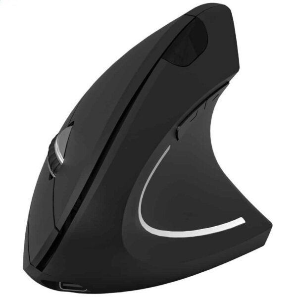 Ratón Vertical Inalámbrico por Bluetooth/ 2.4GHz Subblim Glide Vertical Ergo Dual Battery/ Batería Recargable/ Hasta 1600 DPI/ Negro 8436586743055 SUBMO-EDGVW01 SUB-MOU G VERT ERGO B BK