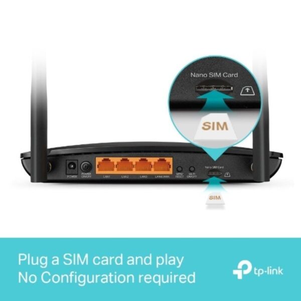 Router Inalámbrico 4G TP-Link Archer MR500 1200Mbps 2.4GHz 5GHz/ 2 Antenas/ WiFi 802.11a/n/ac - b/g/n - Imagen 5