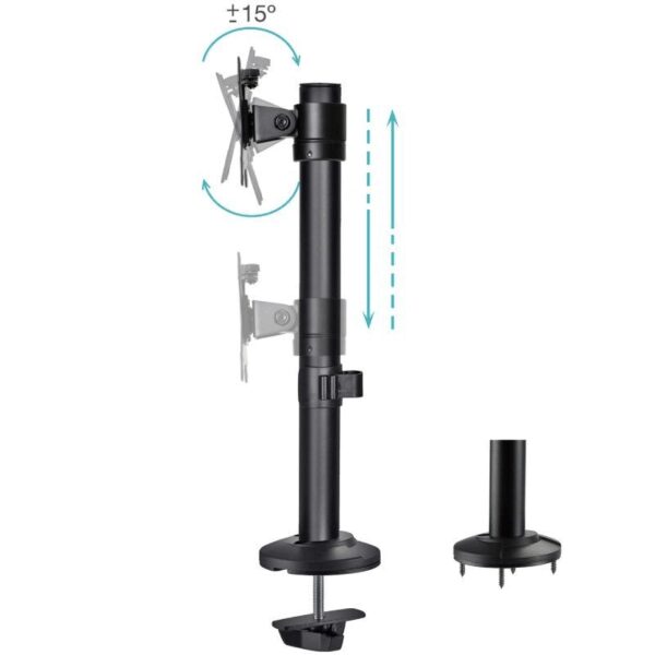Soporte de Mesa para Monitor TooQ DB1131TN-B/ Giratorio/ Inclinable/ hasta 8kg - Imagen 2