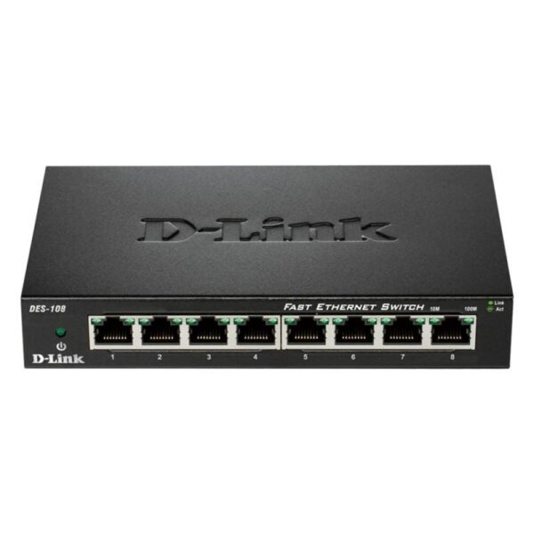 Switch D-Link DES-108 8 Puertos/ RJ-45 10/100 790069368202 DES-108 DLK-SWITCH DES-108