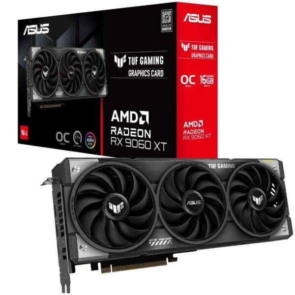 Tarjeta Gráfica Asus TUF Gaming Radeon RX 9060 XT OC/ 16GB GDDR6 4711387994191 90YV0LF0-M0NA00 ASU-GF TUF RX9060XT OC 16G