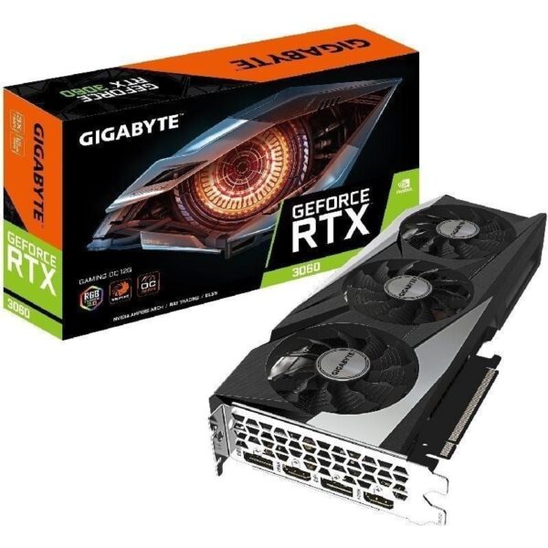 Tarjeta Gráfica Gigabyte GeForce RTX 3060 GAMING OC/ 12GB GDDR6/ LHR 4719331309312 9VN3060GO-00-20 GIG-GF RTX3060 G OC 12G V2