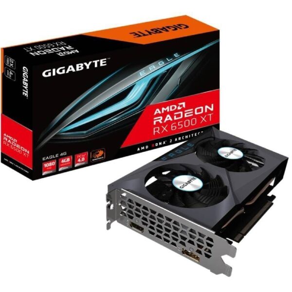 Tarjeta Gráfica Gigabyte Radeon RX 6500 XT Eagle/ 4GB GDDR6 4719331310554 9VR65XTE-00-10 GIG-GF RAD RX6500 XT EAG 4G