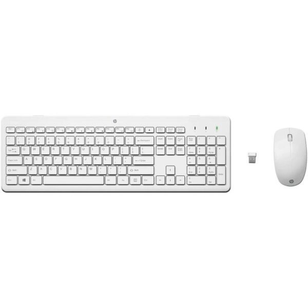 Teclado y Ratón Inalámbricos HP 230/ Blancos 195908430889 3L1F0AA HPA-TEC SET HP 230 WH