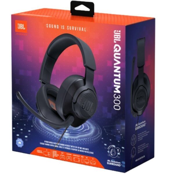 Auriculares Gaming con Micrófono JBL Quantum 300/ Jack 3.5/ Negros - Imagen 5