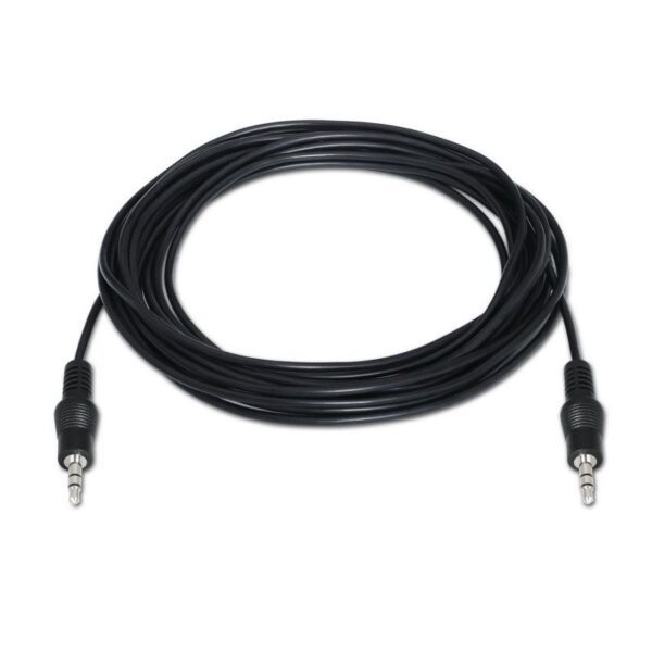 Cable Estéreo Aisens A128-0144/ Jack 3.5 Macho - Jack 3.5 Macho/ Hasta 0.1W/ 10m/ Negro - Imagen 2