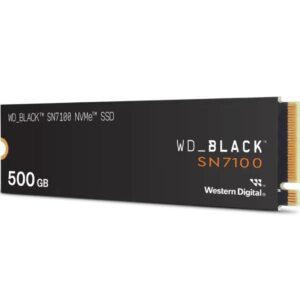 Disco SSD Western Digital WD Black SN7100 500GB/ M.2 2280 PCIe/ Full Capacity 718037893662 WDS500G4X0E WD-SSD WD BK SN7100 500GB