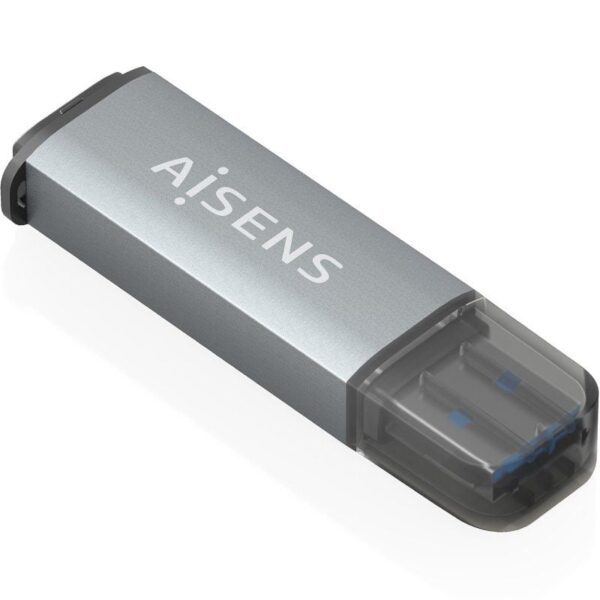 Lector de Tarjetas Externo Aisens ASCR-2A09-GR/ USB 3.1 - Imagen 2